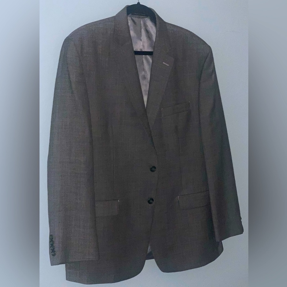 CHAPS GREY WOOL SUIT 46R